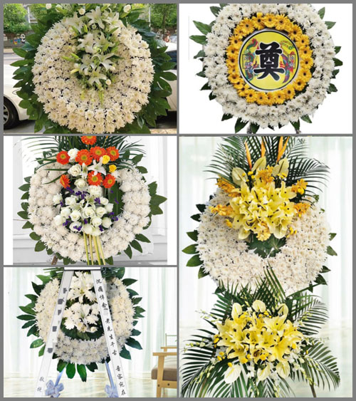 山西长治郊区老顶山镇鸡坡村花圈速递